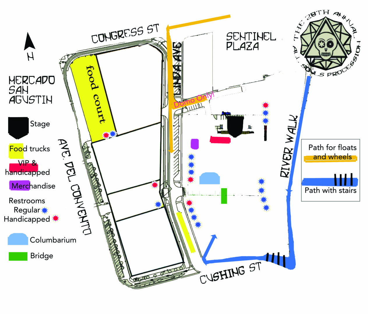 Route map All Souls Procession